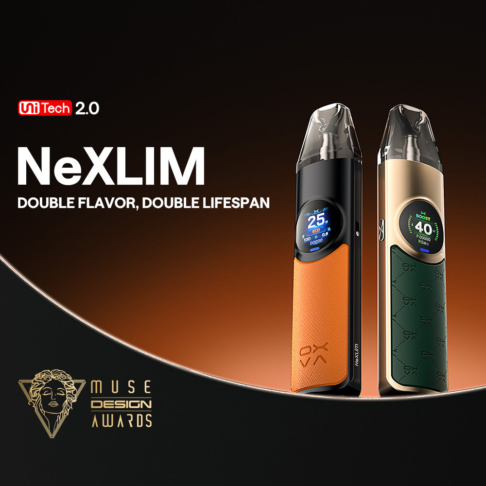 OXVA NexLIM Pod Kit Wins Gold at the 2025 MUSE Design Awards! OXVA STORE OXVA NexLIM Pod Kit Wins Gold at the 2025 MUSE Design Awards! OXVA STORE