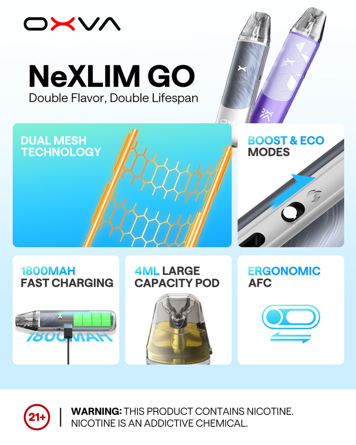 NeXLIM GO Double Flavor, Double Lifespan