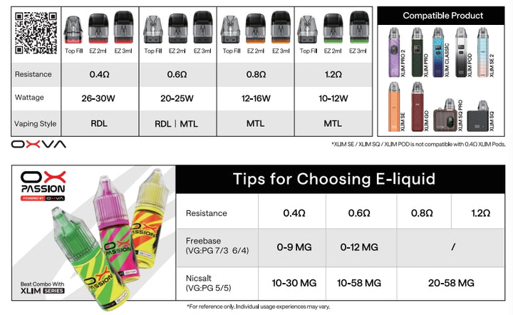 UKXLIM EZ CARTRIDGE OXVA STORE UKXLIM EZ CARTRIDGE OXVA STORE