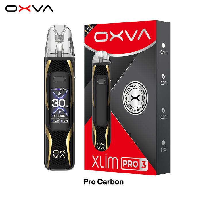 OXVA XLIM Pro 3 Pod Kit 30W 1500mAh 3ml Rechargeable Device OXVA STORE OXVA XLIM Pro 3 Pod Kit 30W 1500mAh 3ml Rechargeable Device OXVA STORE