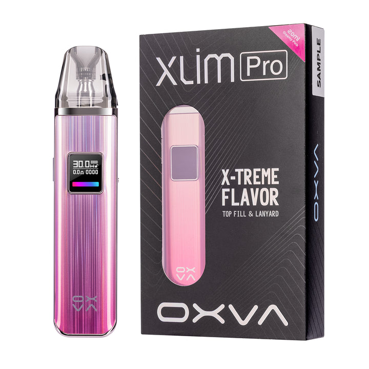 OXVA XLIM Pro Kit packaging overview.